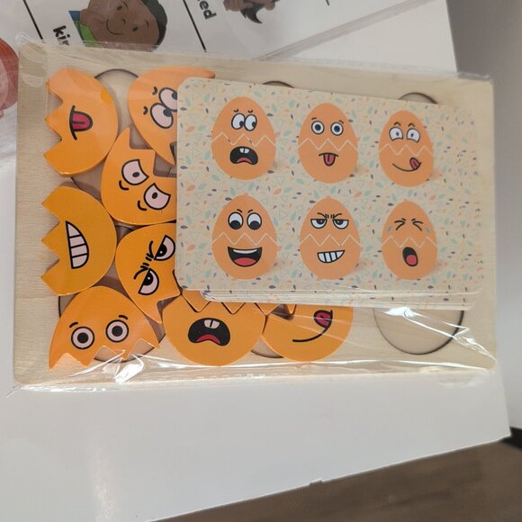 Feelings And Emotions Chart Puzzle And Hour Glass Set Classroom Daycare - Picture 3 of 6